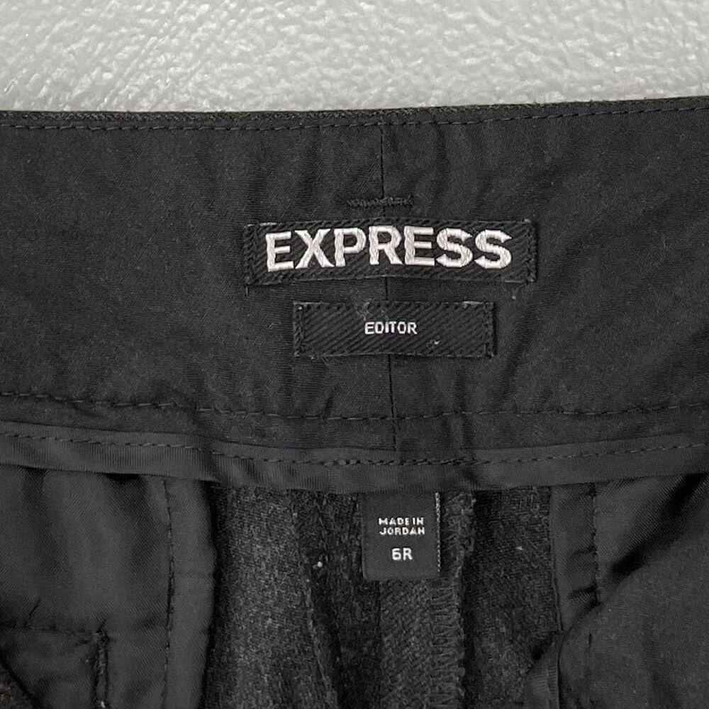 Express Editor Low Rise Size 6 Charcoal Gray Dres… - image 6